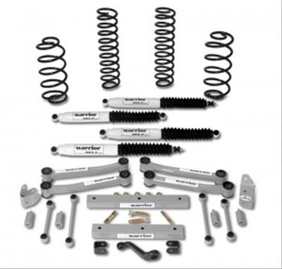 Warrior Products 4.0 In Springs/Shocks Lift Kit 93-06 Wrangler - Click Image to Close